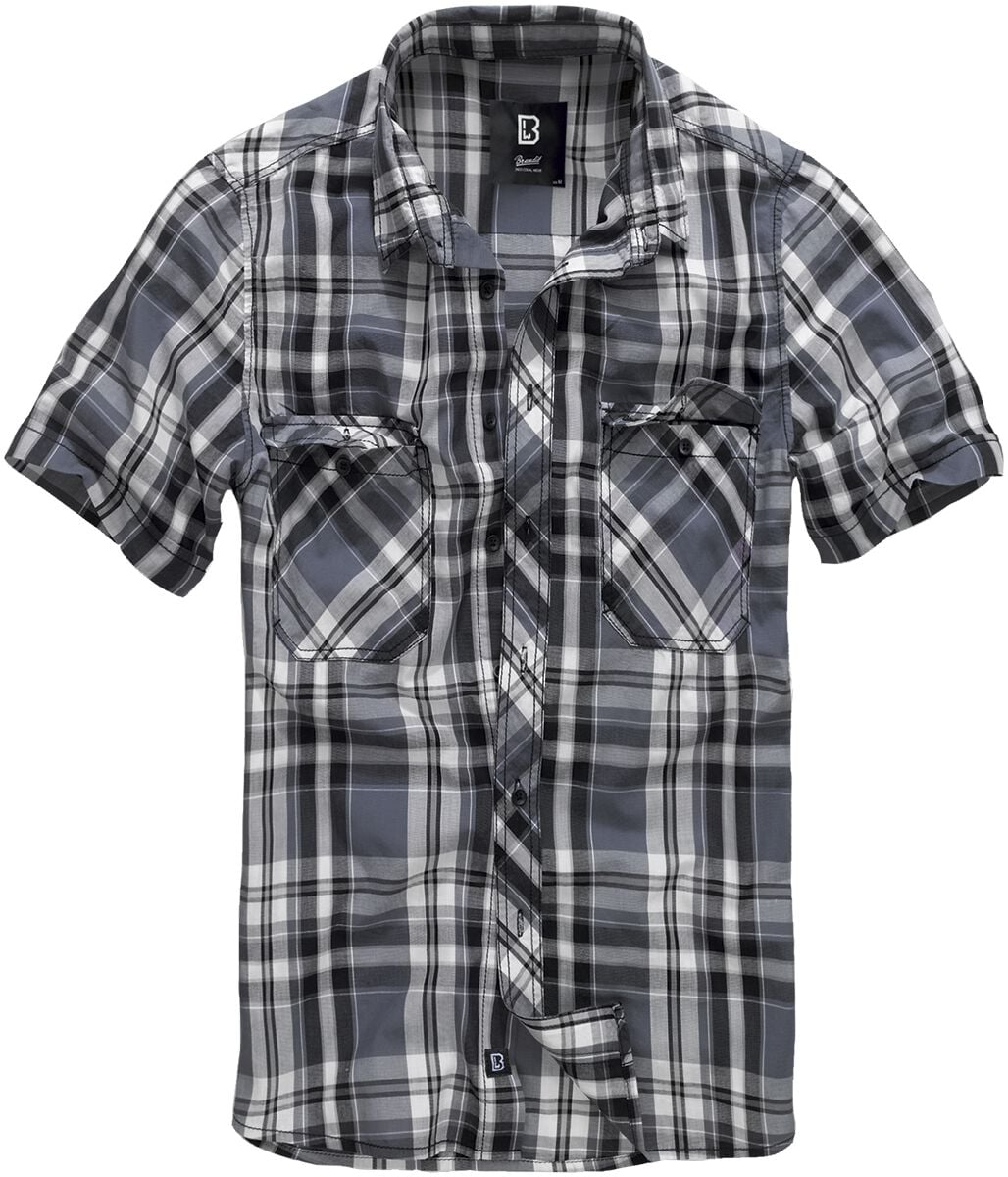 Chemise manches courtes  de Brandit - Roadstar - M à 5XL - pour Homme - noir/anthracite - Brandit