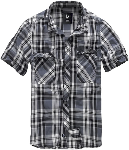Chemise manches courtes  de Brandit - Roadstar - M à 5XL - pour Homme - noir/anthracite - Brandit