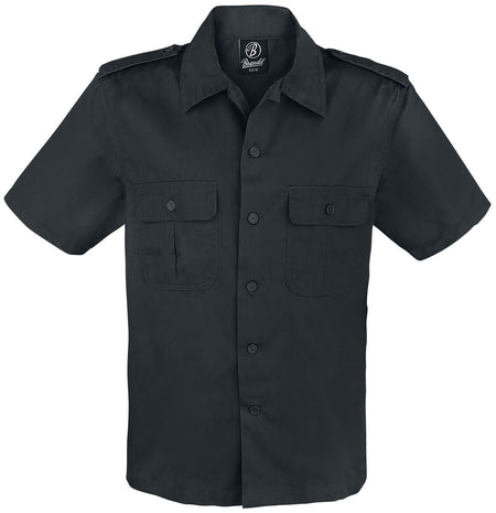Chemise manches courtes  de Brandit - S à 7XL - pour Homme - noir - Brandit