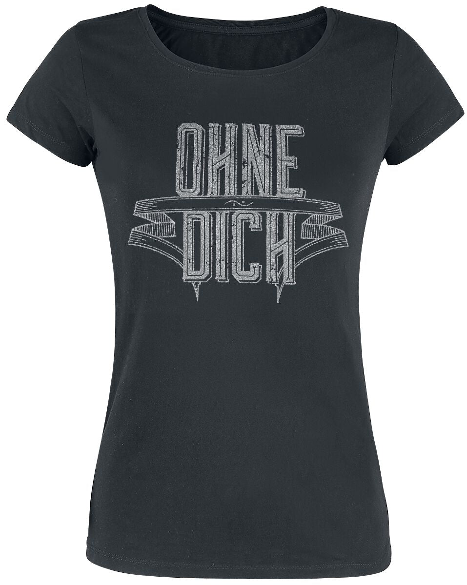 T-Shirt Manches courtes  de Rammstein - Ohne dich - S à XXL - pour Femme - noir - Rammstein