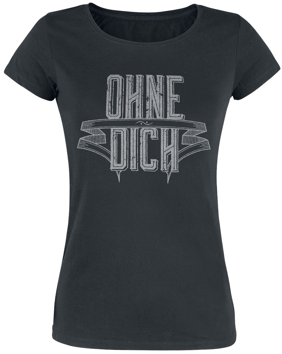 T-Shirt Manches courtes  de Rammstein - Ohne dich - S à XXL - pour Femme - noir - Rammstein