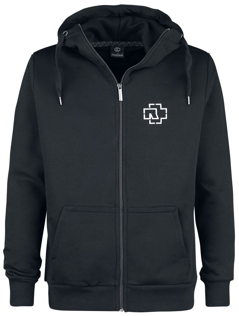 Sweat-shirt zippé à capuche  de Rammstein - United States - S à 3XL - pour Homme - noir - Rammstein