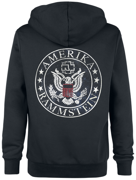 Sweat-shirt zippé à capuche  de Rammstein - United States - S à 3XL - pour Homme - noir - Rammstein - View 2