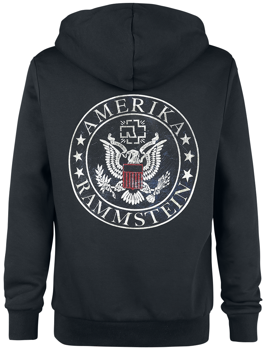 Sweat-shirt zippé à capuche  de Rammstein - United States - S à 3XL - pour Homme - noir - Rammstein - View 2