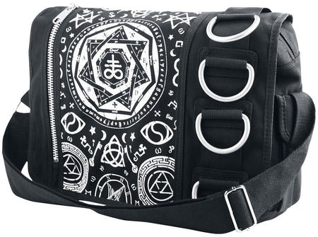 Sac à bandoulière Gothic de Banned Alternative - Pentagram - pour Unisexe - noir - Banned Alternative