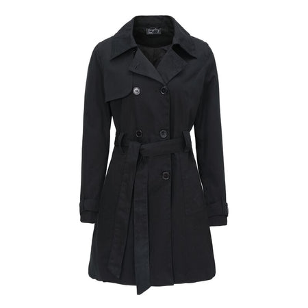 Manteau court  de Forplay - Trench En Coton - S à XXL - pour Femme - noir - Forplay