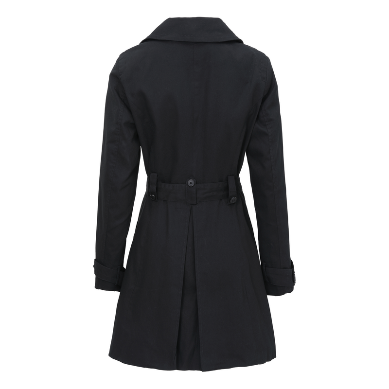 Manteau court  de Forplay - Trench En Coton - S à XXL - pour Femme - noir - Forplay - View 2