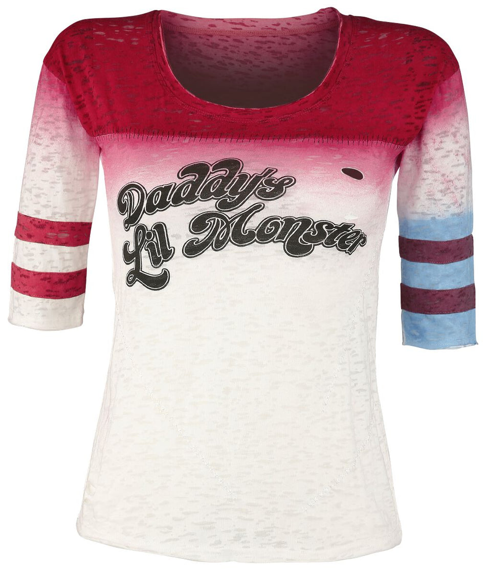 T-shirt manches longues  de Suicide Squad - Harley Quinn - Daddy's Little Monster - XS à XXL - pour Femme - multicolore - Suicide Squad