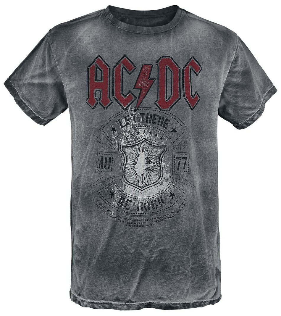 T-Shirt Manches courtes  de AC/DC - Let there be Rock - S à 4XL - pour Homme - gris - AC/DC