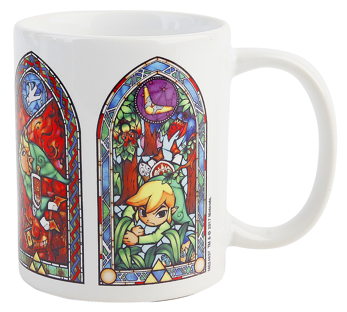 Mug Gaming de The Legend Of Zelda - Vitraux - pour Indifférent - blanc - The Legend Of Zelda - View 2