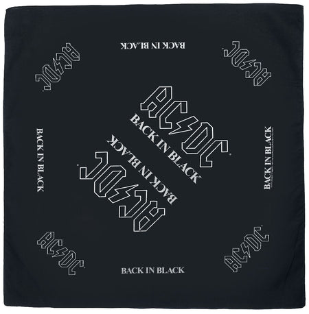 Foulard  de AC/DC - Back in Black - Bandana - pour Unisexe - noir - AC/DC