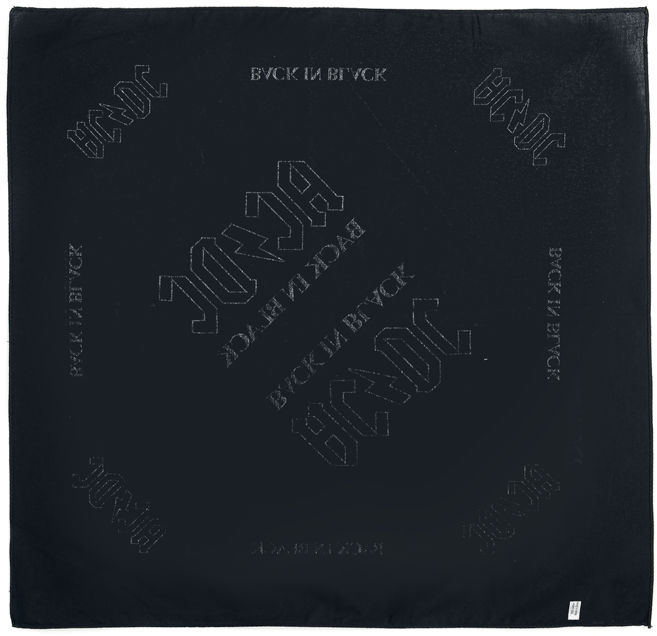 Foulard  de AC/DC - Back in Black - Bandana - pour Unisexe - noir - AC/DC - View 2