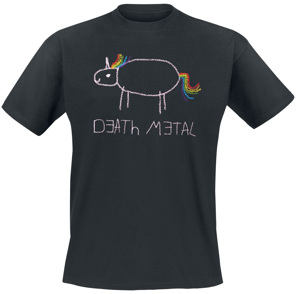 T-Shirt Manches courtes Unicorn de Death Metal - S à 5XL - pour Unisexe - noir - Death Metal