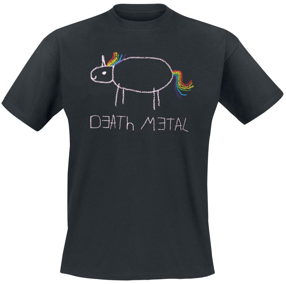 T-Shirt Manches courtes Unicorn de Death Metal - S à 5XL - pour Unisexe - noir - Death Metal