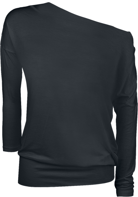 T-shirt manches longues Disney de Alice Au Pays Des Merveilles - Le Chat Du Cheshire - Smile - S à 5XL - pour Femme - noir - Alice Au Pays Des Merveilles - View 2