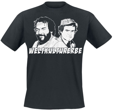 T-Shirt Manches courtes  de Bud Spencer - Weltkulturerbe - M à 3XL - pour Homme - noir - Bud Spencer