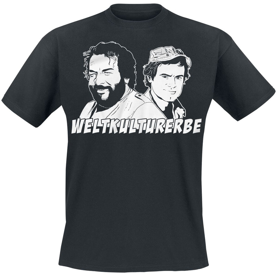 T-Shirt Manches courtes  de Bud Spencer - Weltkulturerbe - M à 3XL - pour Homme - noir - Bud Spencer