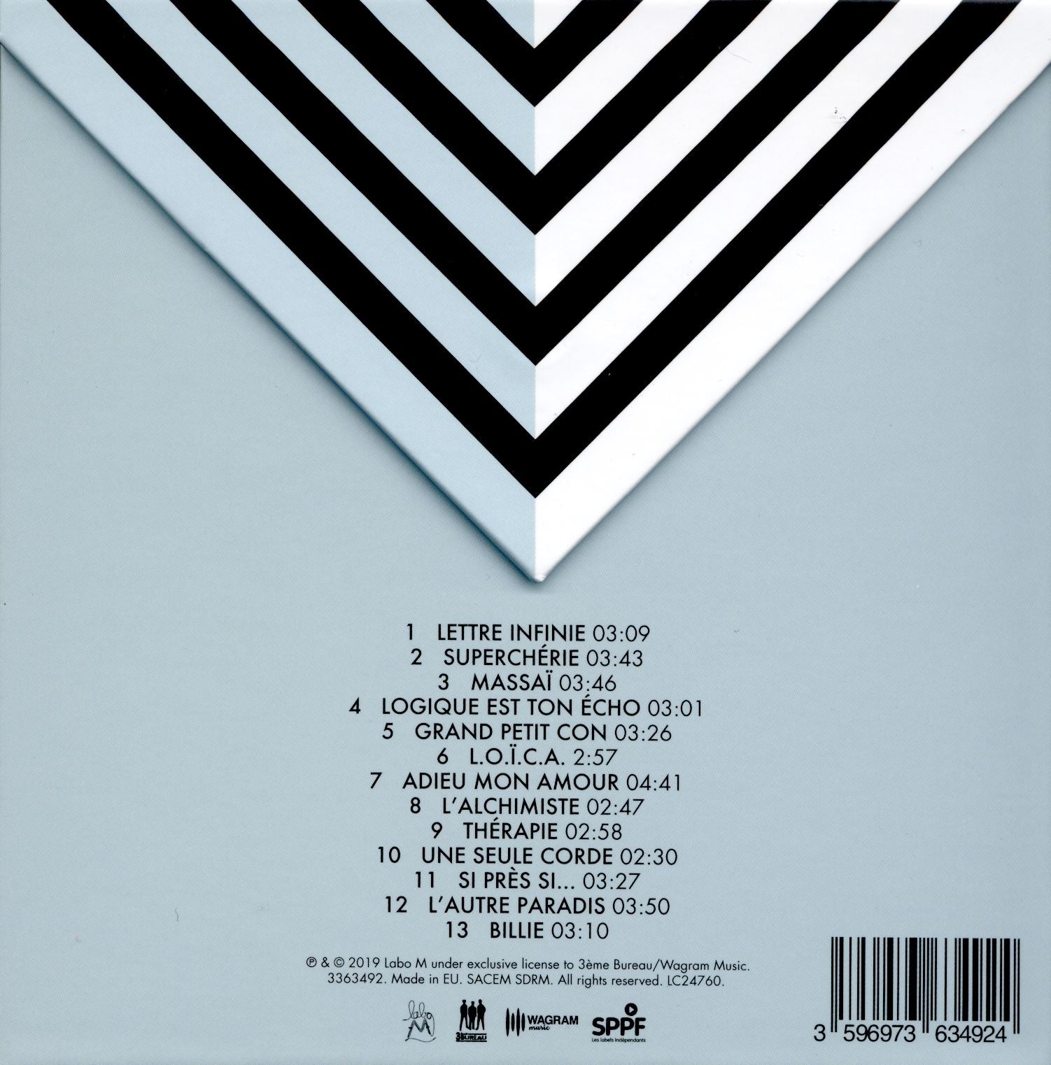 LETTRE INFINIE - Back Cover