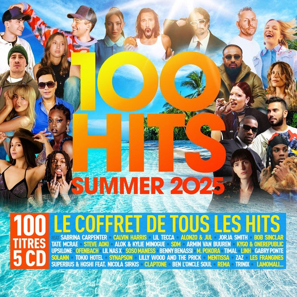 100 Hits Summer 2025 Coffret - Front Cover