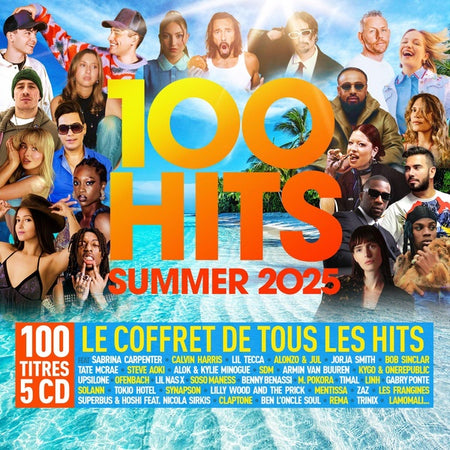 100 Hits Summer 2025 Coffret - Front Cover