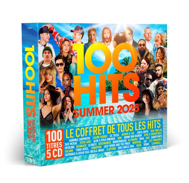 100 Hits Summer 2025 Coffret - Front Cover