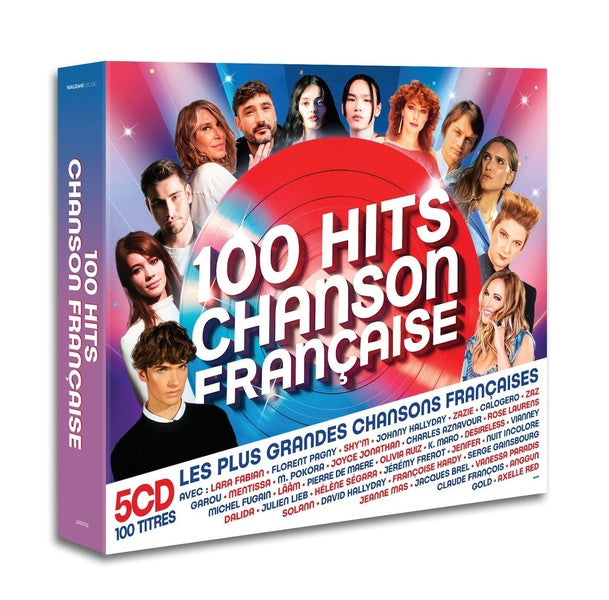 100 Hits Chanson Française Coffret - Front Cover