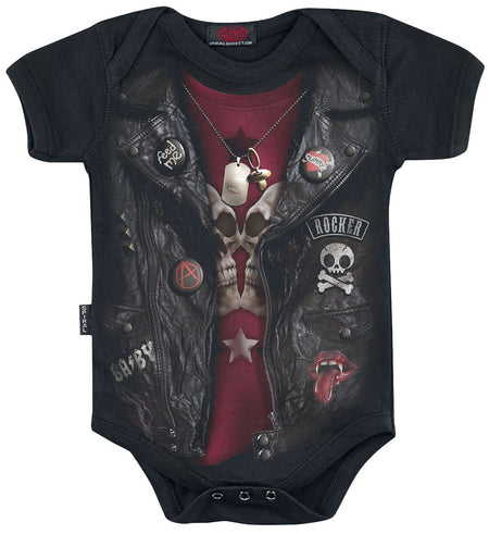 Body  de Spiral - Baby Biker - XS à M - pour Enfants - noir - Spiral