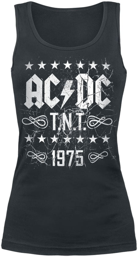 Top  de AC/DC - T.N.T. 1975 - S à XXL - pour Femme - noir - AC/DC