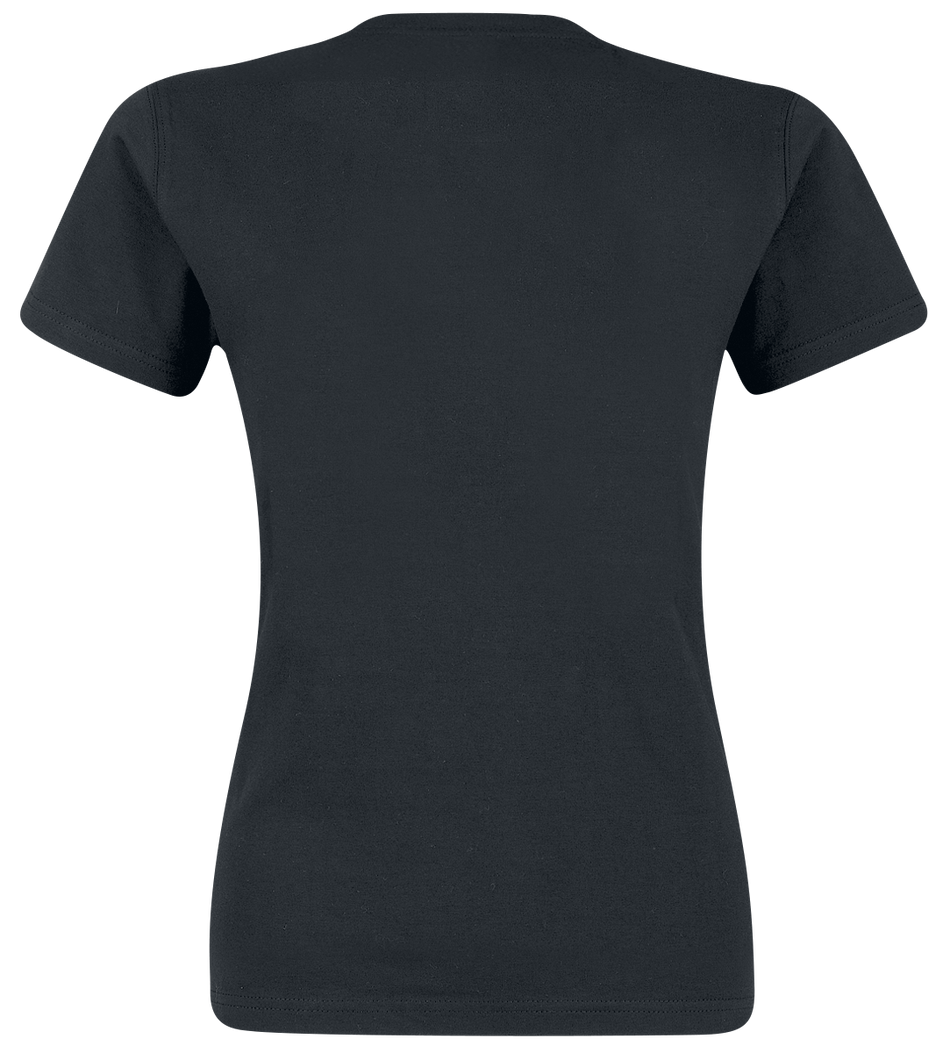 T-Shirt Manches courtes Fun de Tierisch - Cat Silhouette - XS à 3XL - pour Femme - noir - Tierisch - View 2
