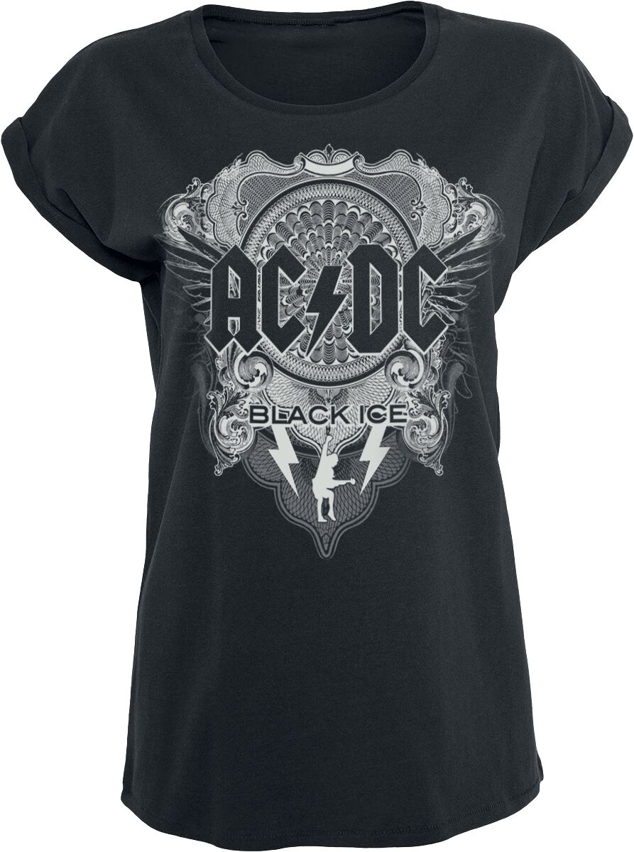 T-Shirt Manches courtes  de AC/DC - Black Ice - S à 5XL - pour Femme - noir - AC/DC