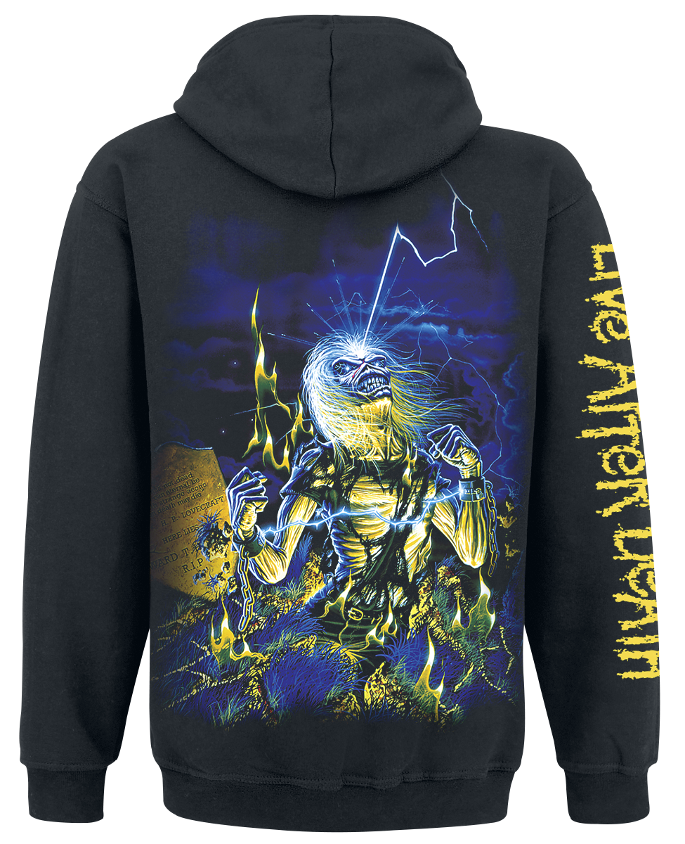 Sweat-shirt à capuche  de Iron Maiden - Live After Death - S à XXL - pour Homme - noir - Iron Maiden - View 2