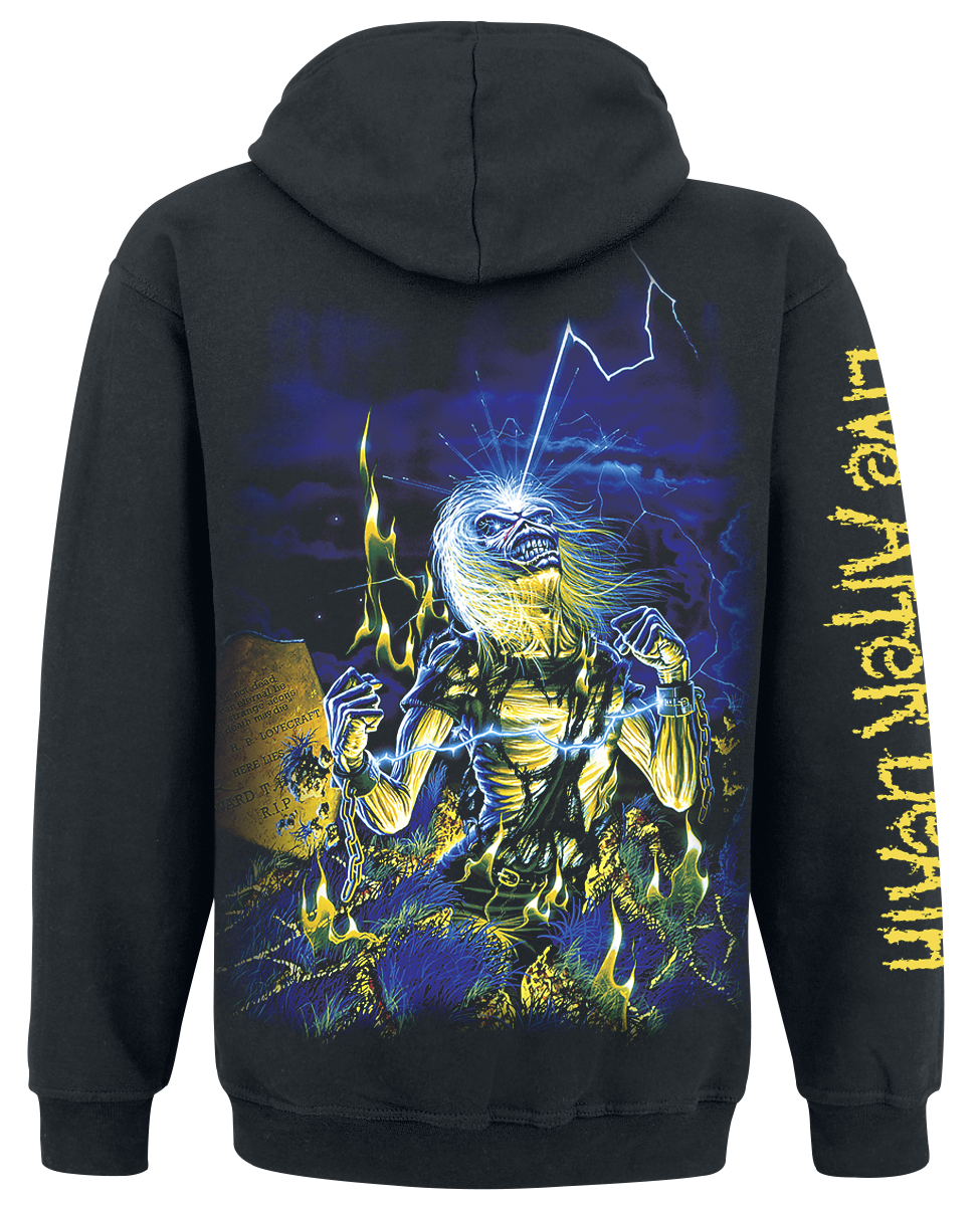 Sweat-shirt à capuche  de Iron Maiden - Live After Death - S à XXL - pour Homme - noir - Iron Maiden - View 2