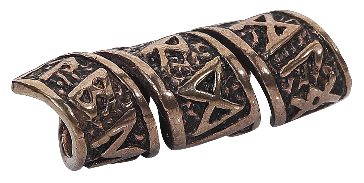 Perles à barbe  de etNox - Character - pour Homme - couleur bronze - etNox - View 2