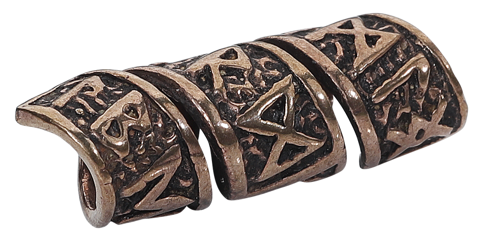 Perles à barbe  de etNox - Character - pour Homme - couleur bronze - etNox - View 2