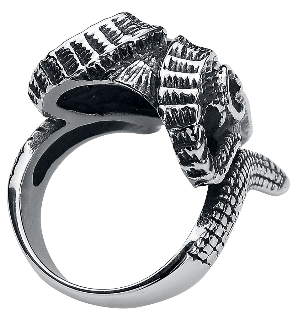 Bague Gothic de etNox hard and heavy - Ram's Skull - pour Unisexe - couleur argent - etNox hard and heavy - View 2