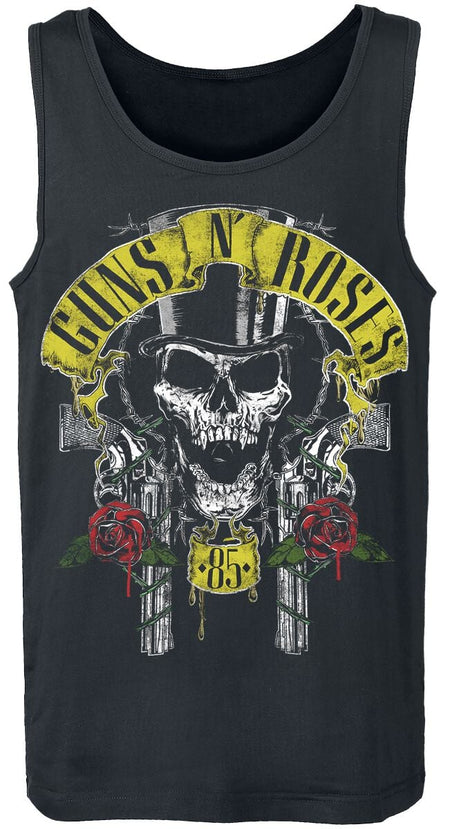 Débardeur  de Guns N' Roses - Chapeau Haut De Forme - S à XXL - pour Homme - noir - Guns N' Roses