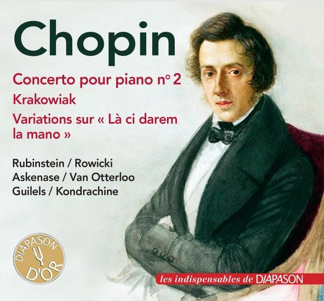 Chopin : Concerto pour piano Numéro 2, Krakowiak & Variations Opus 2 - Front Cover