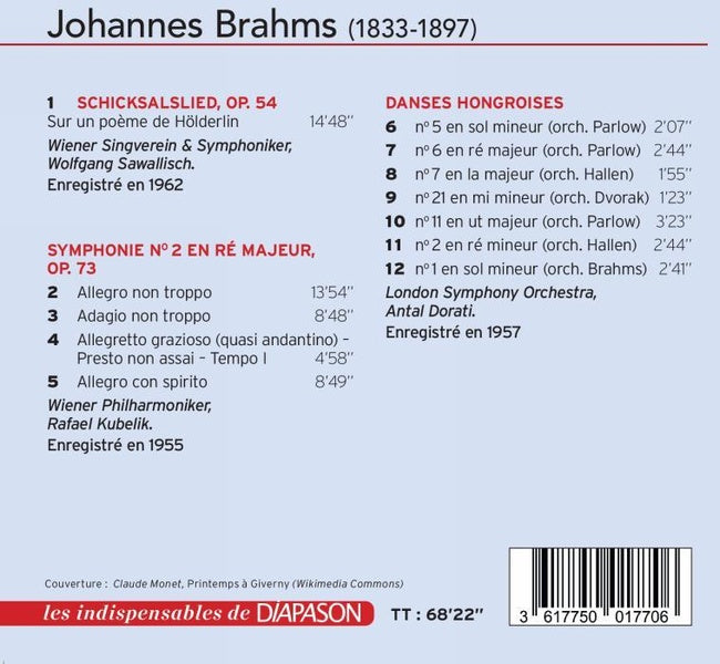 Symphonie 2 / Chant du destin / 7 Danses hongroises - Front Cover