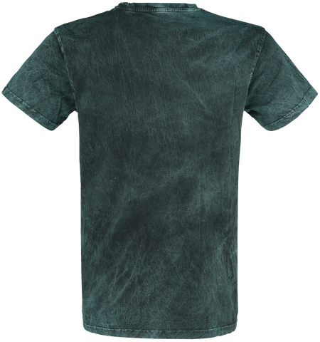 T-Shirt Manches courtes  de Outer Vision - Burned Tattoo - S à 4XL - pour Homme - vert/noir - Outer Vision - View 2