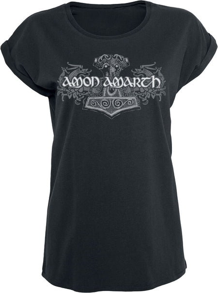 T-Shirt Manches courtes  de Amon Amarth - Chevaux Viking - S à 5XL - pour Femme - noir - Amon Amarth