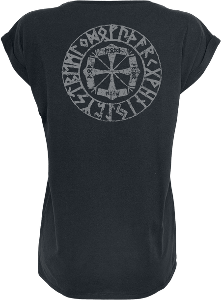 T-Shirt Manches courtes  de Amon Amarth - Chevaux Viking - S à 5XL - pour Femme - noir - Amon Amarth - View 2