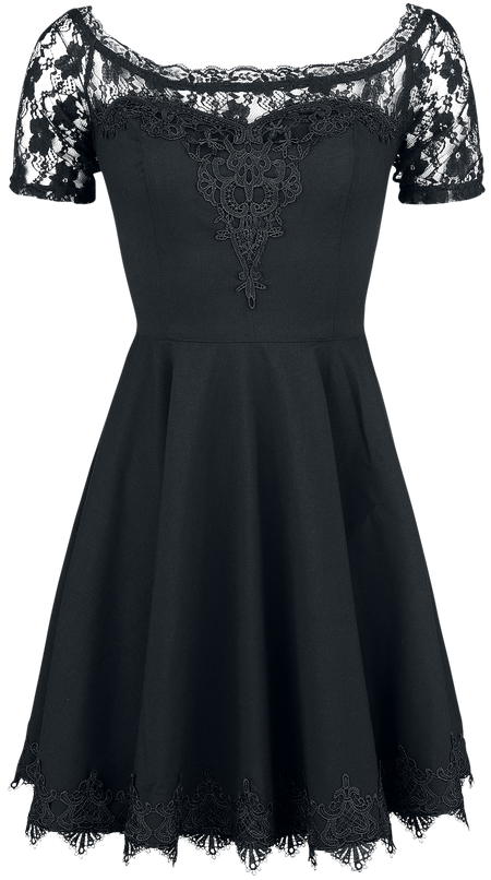 Robe mi-longue Gothic de Spin Doctor - Robe Courte Amara - XS à 4XL - pour Femme - noir - Spin Doctor - View 2
