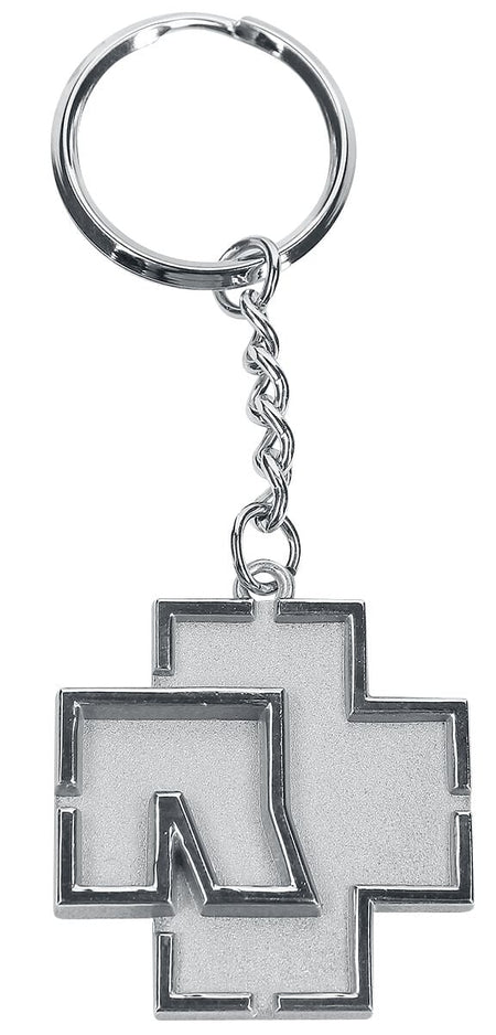 Porte-clefs  de Rammstein - Logo Rammstein - pour Indifférent - couleur argent - Rammstein