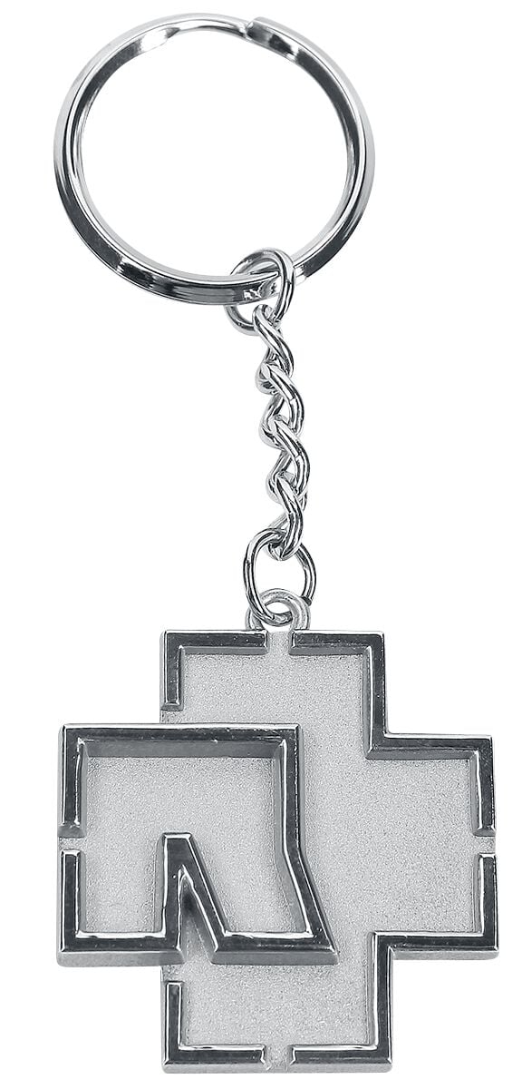 Porte-clefs  de Rammstein - Logo Rammstein - pour Indifférent - couleur argent - Rammstein