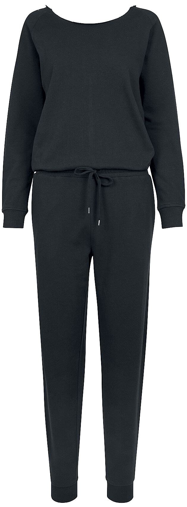 Salopette  de Urban Classics - Ladies Long Sleeve Terry Jumpsuit - XS à XL - pour Femme - noir - Urban Classics