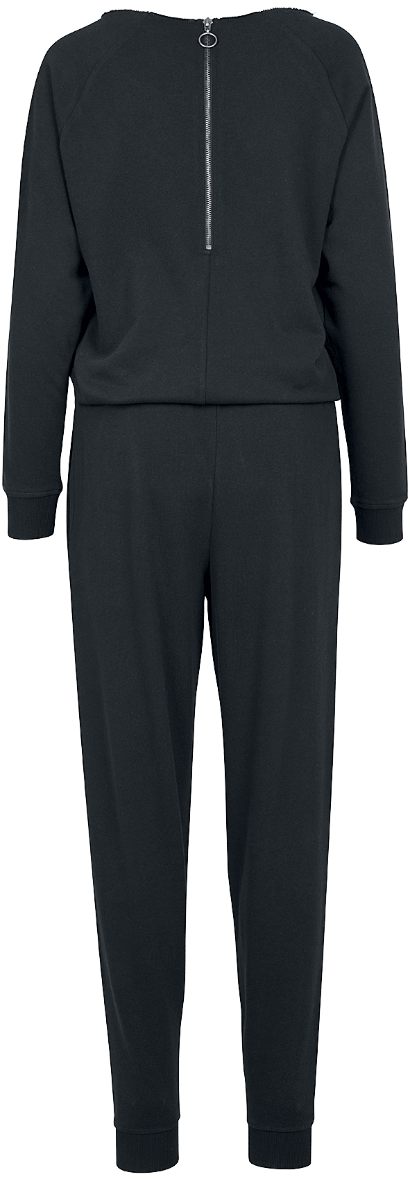 Salopette  de Urban Classics - Ladies Long Sleeve Terry Jumpsuit - XS à XL - pour Femme - noir - Urban Classics - View 2