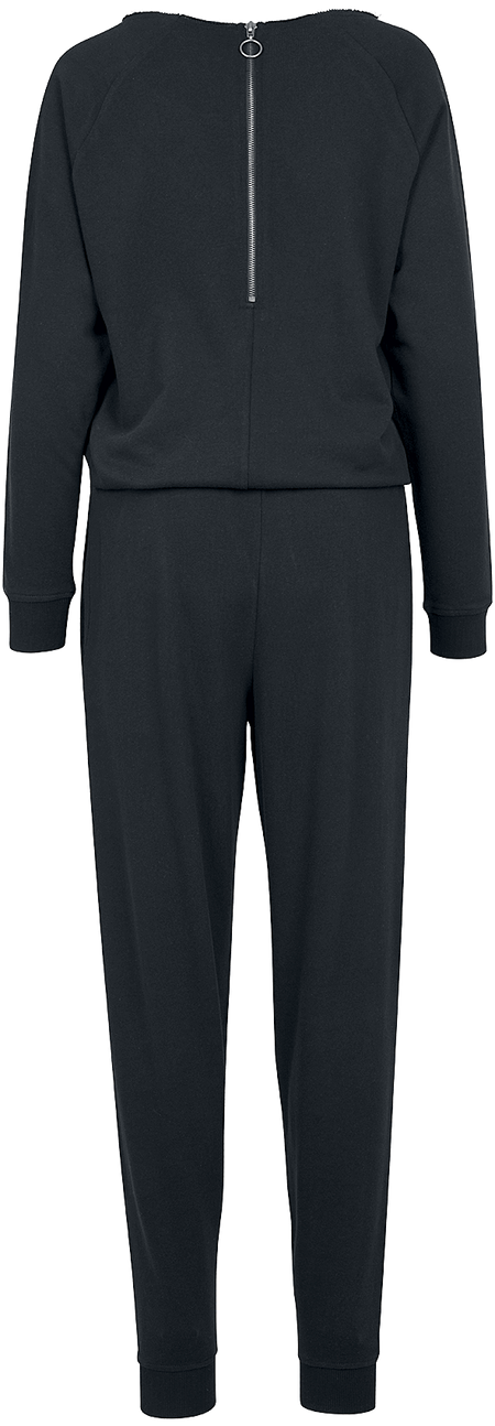Salopette  de Urban Classics - Ladies Long Sleeve Terry Jumpsuit - XS à XL - pour Femme - noir - Urban Classics - View 2
