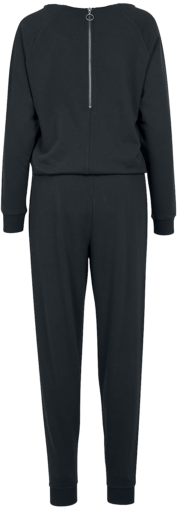 Salopette  de Urban Classics - Ladies Long Sleeve Terry Jumpsuit - XS à XL - pour Femme - noir - Urban Classics - View 2
