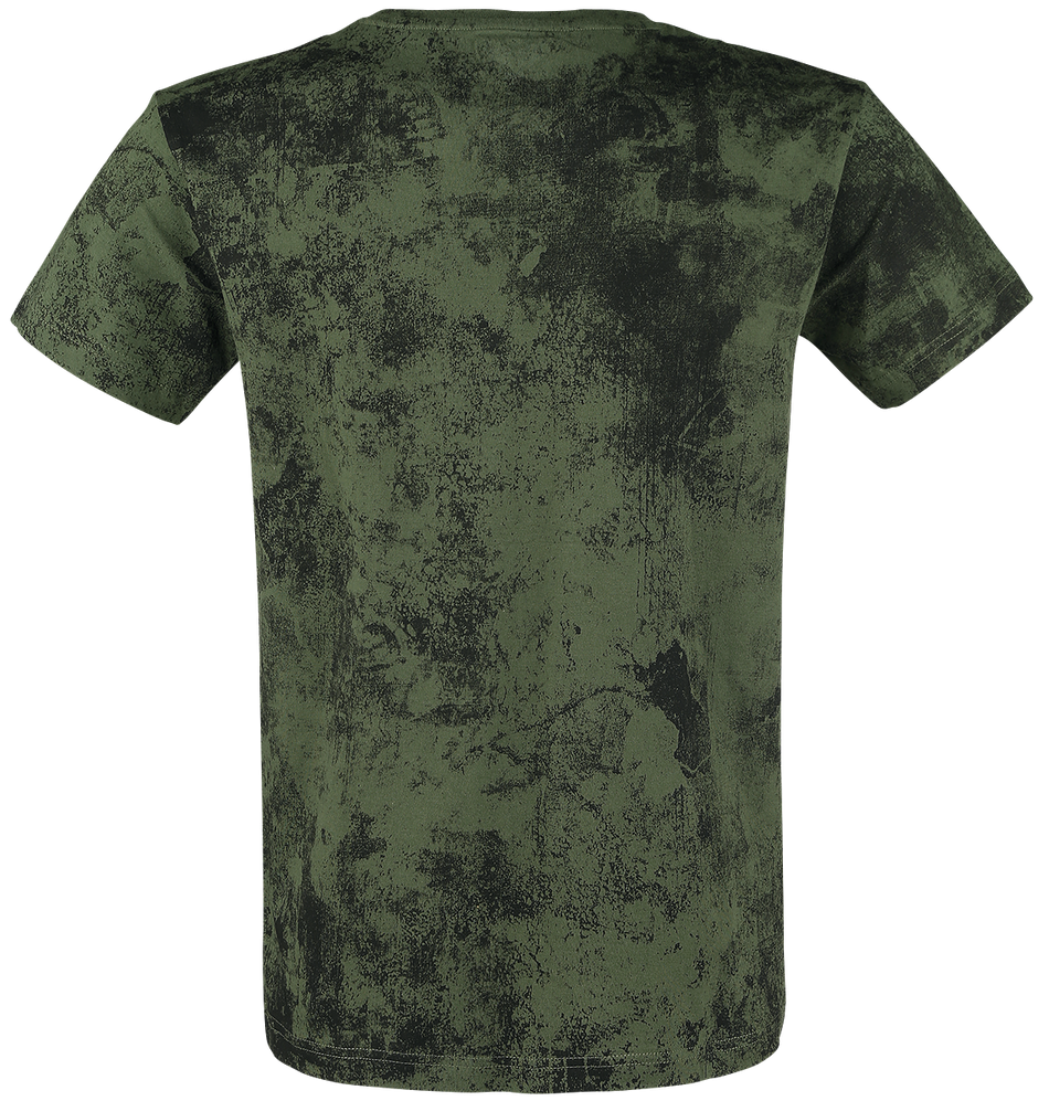T-Shirt Manches courtes  de Black Premium by EMP - Rebel Soul - S à 5XL - pour Homme - vert - Black Premium by EMP - View 2