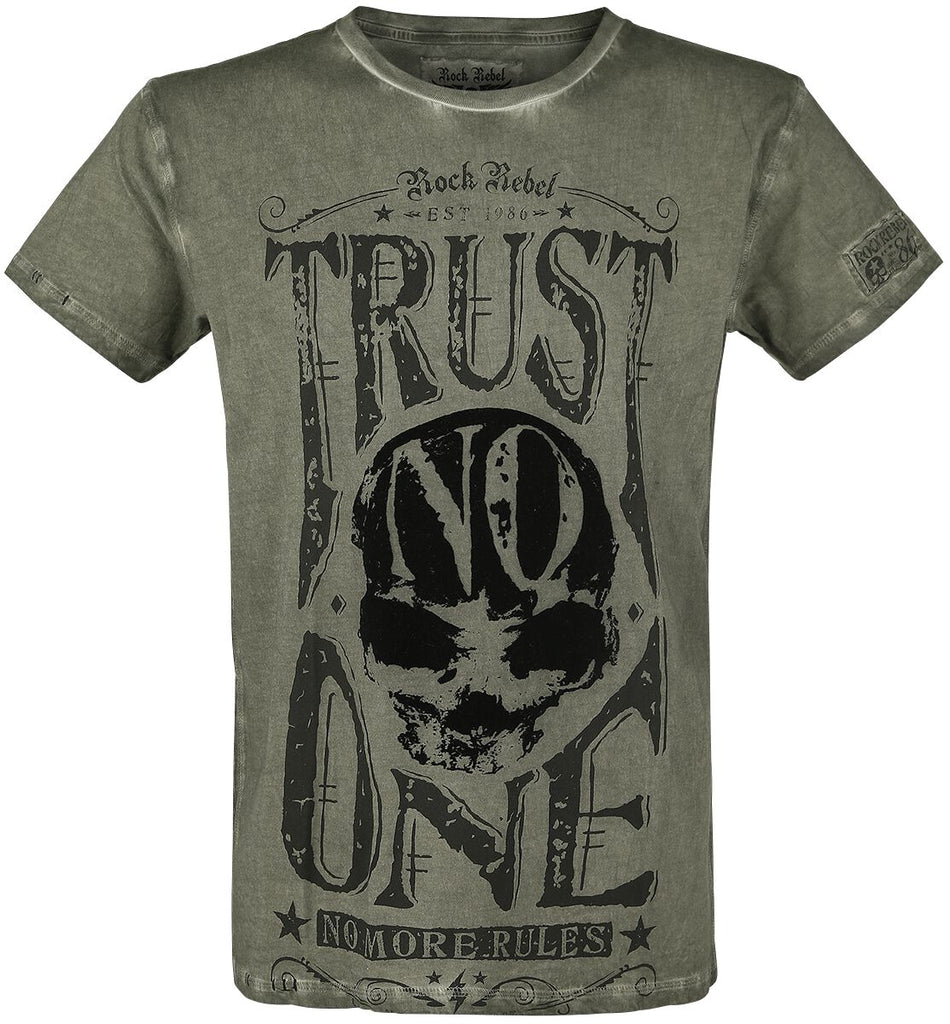 T-Shirt Manches courtes  de Rock Rebel by EMP - Rebel Soul - S à XXL - pour Homme - vert - Rock Rebel by EMP